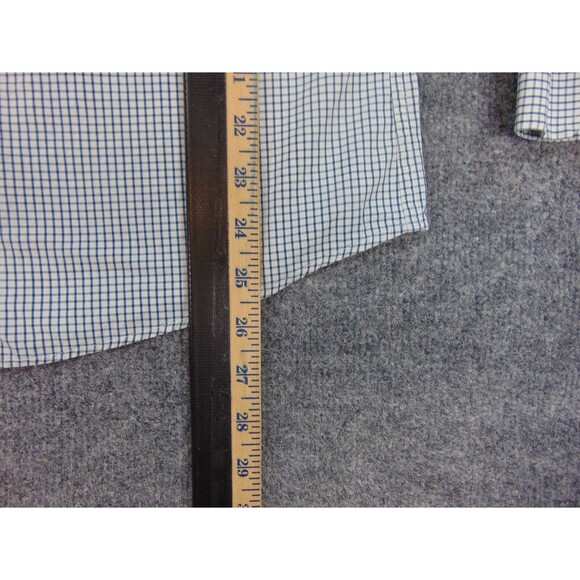 Territory Ahead Shirt Mens Large Blue White Check Button Down Collar - Picture 6 of 8